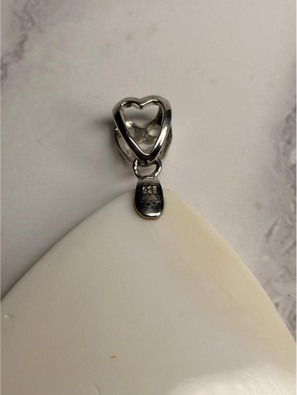 Pink Conch Shell‎ Pendant Sterling Silver 925 Large Statement Necklace Charm - Picture 3 of 5